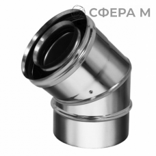 Коаксиальные отводы 45 градусов