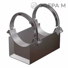 Корпусная хомутовая неподвижная опора