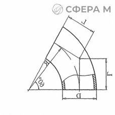 Теплоизоляционные отводы 60 градусов