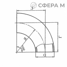 Теплоизоляционные отводы 90 градусов